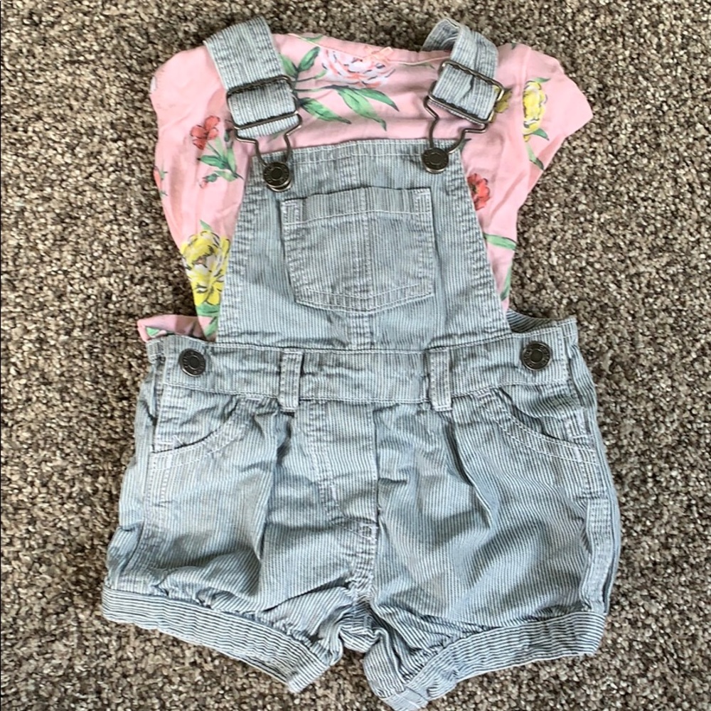 Baby girl overall outfit